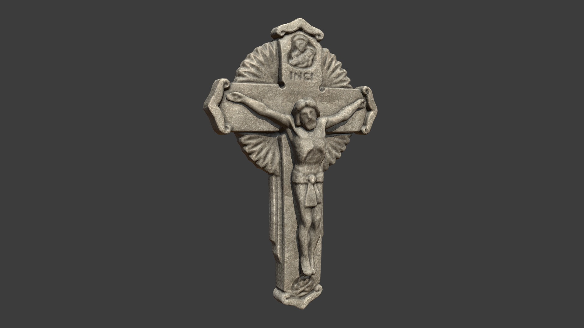 3D model Jesus Christ - This is a 3D model of the Jesus Christ. The 3D model is about a statue of a person.