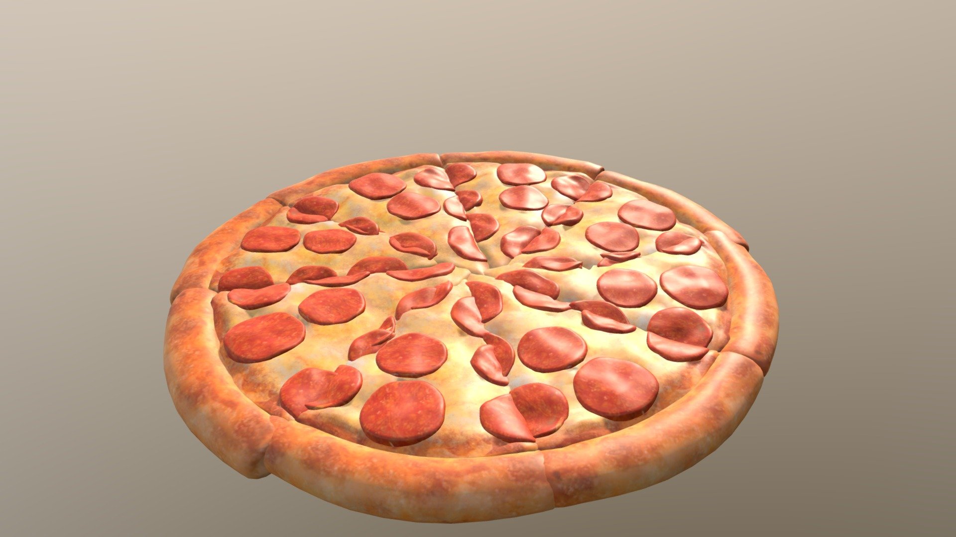 Pizza Food 3D Model — Sketchfab embed 3D viewer