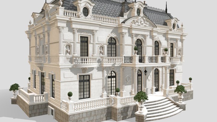 Aristocratic Mansion 3D Model
