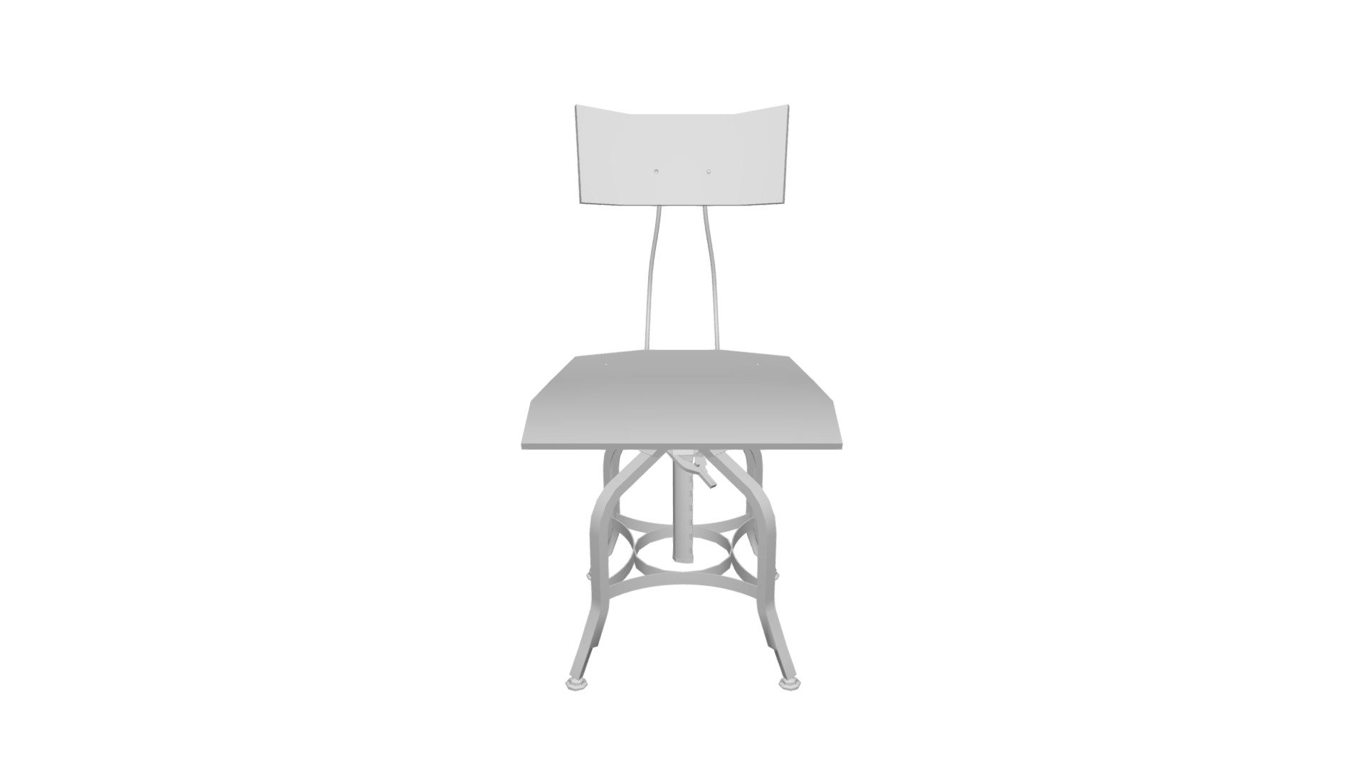 The Toledo chair walnut light. DGHOME 3D model by dghome.ru