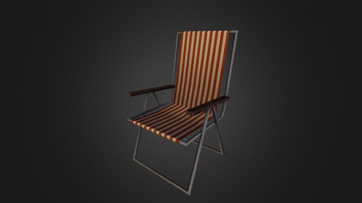 Deck Chair 3D Model