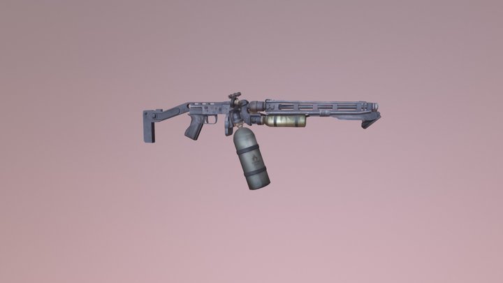 VC1 Flame Thrower 3D Model
