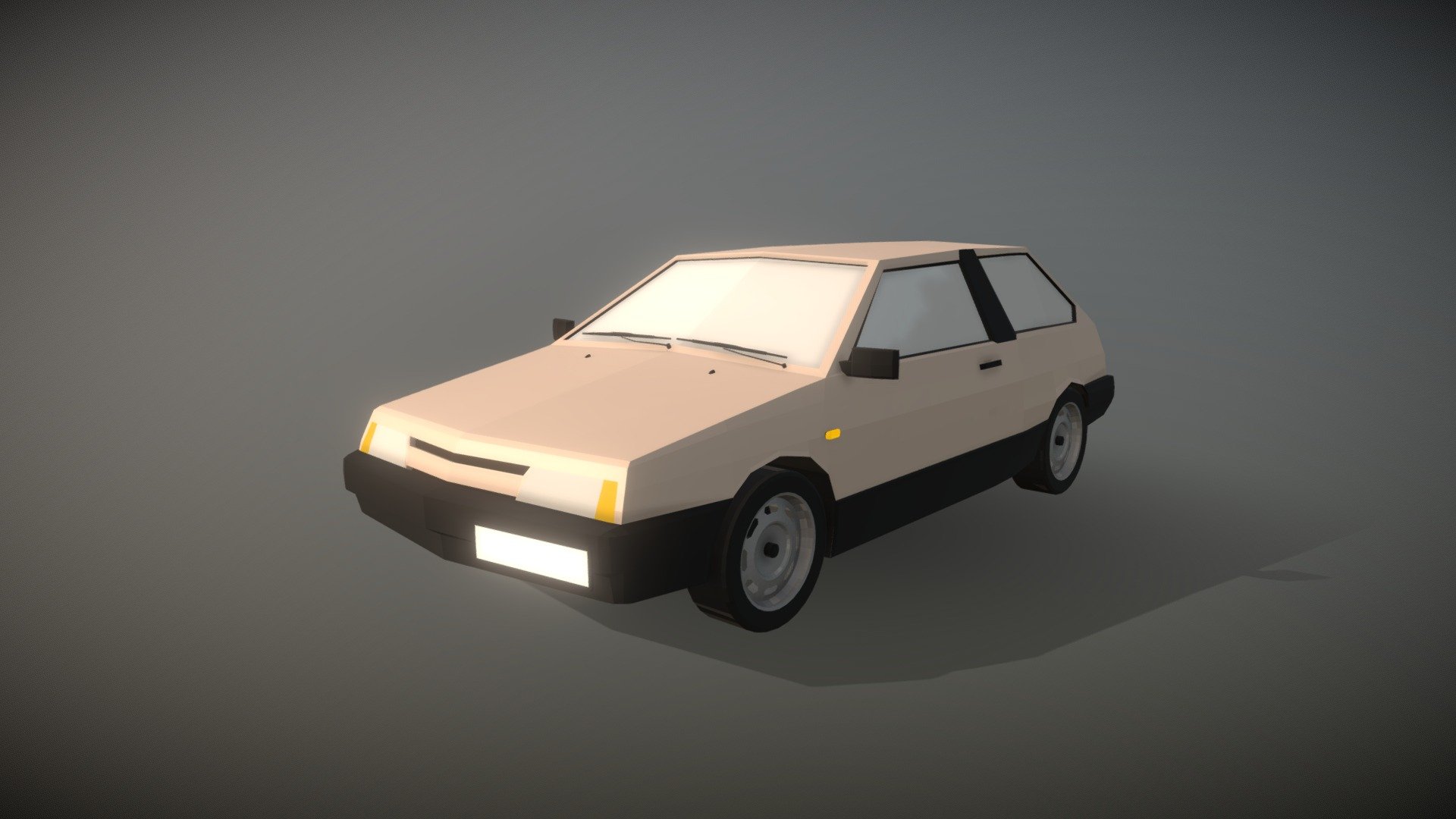 VAZ-2108 Low poly car 3D Model in Compact Cars 3DExport