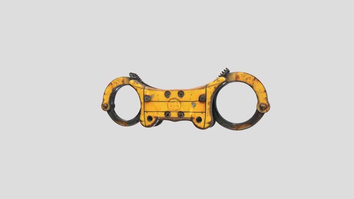 Futuristic Cyberpunk Handcuffs – Free 3D Model STL