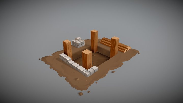 Construction Site 3D Model
