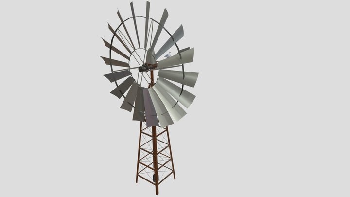HW_XYZ_Tertiary_wind tower 3D Model