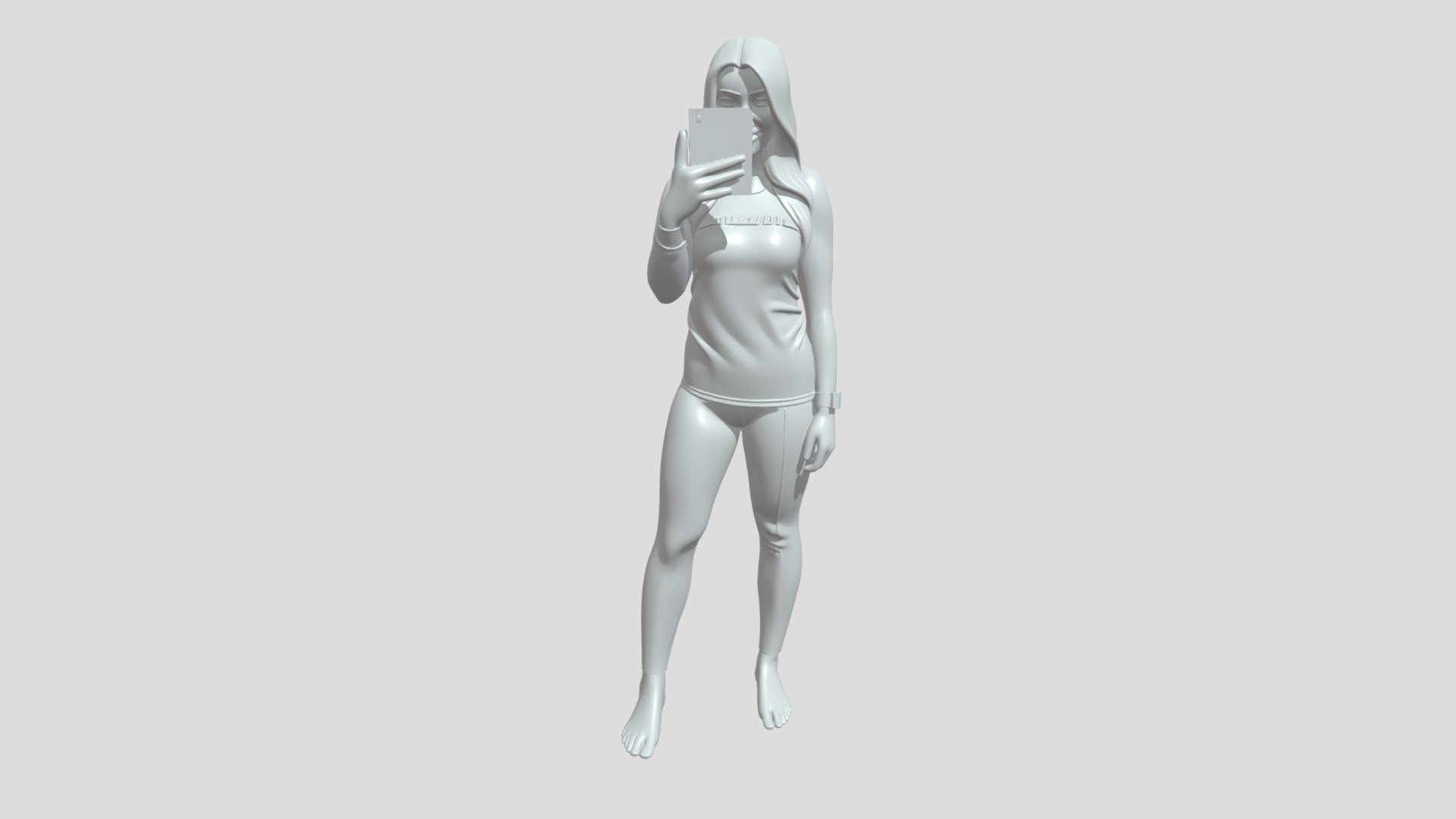 woman taking a selfie - 3D model by luborst [f49f0bd] - Sketchfab