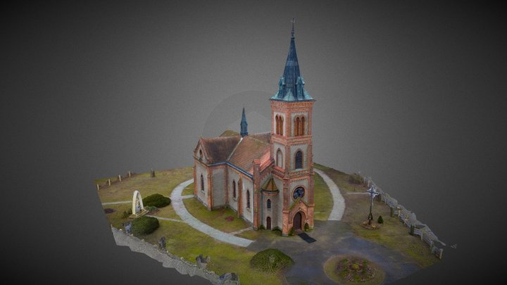 Kościół pw. Matki Boskiej Cz. w Soczewce 3D Model
