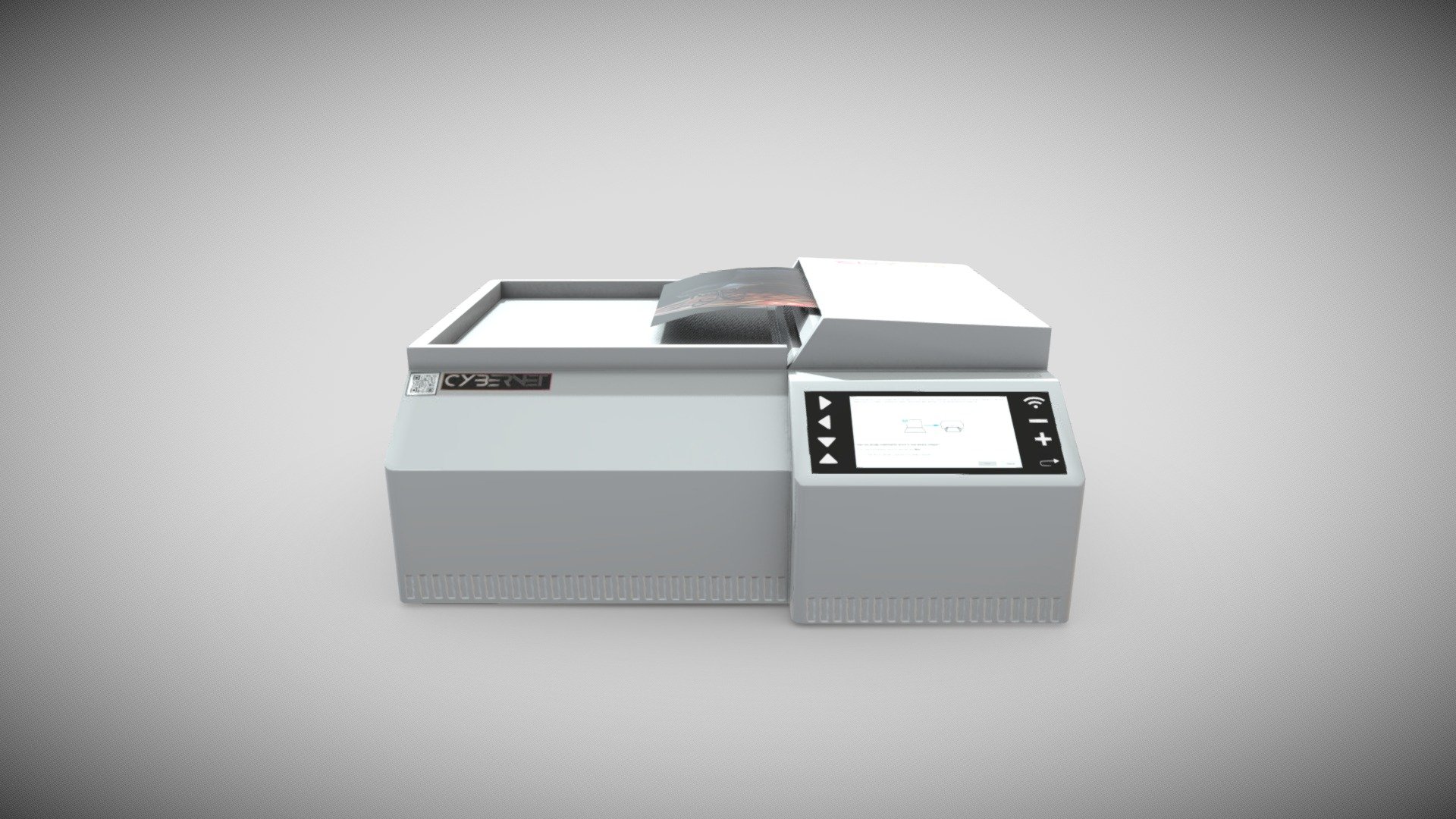 Scanner White Buy Royalty Free 3D model by Dexsoft Games (dexsoftgames) [f4a179f