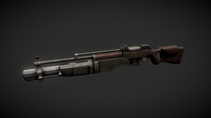 The Order 1886 Combo Gun 3D Model