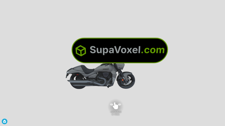 Cruiser Motorcycle - Hi3D vs Meshy vs SupaVoxel