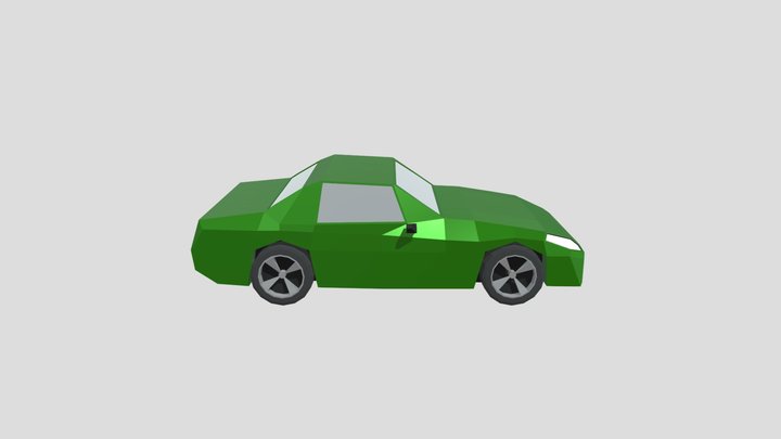 Lowpoly Car 2 3D Model