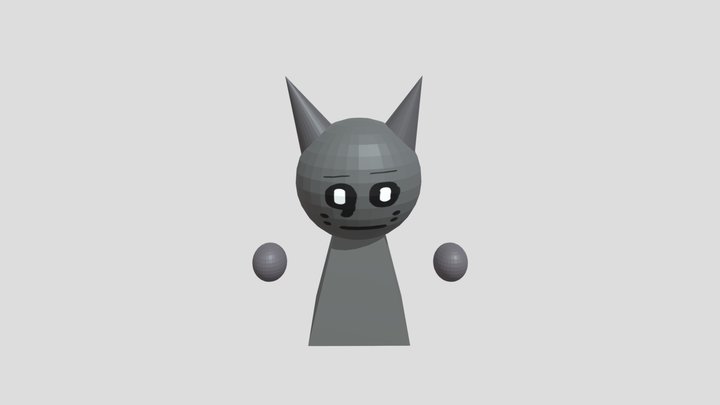 Sprunked grey arms 3D Model