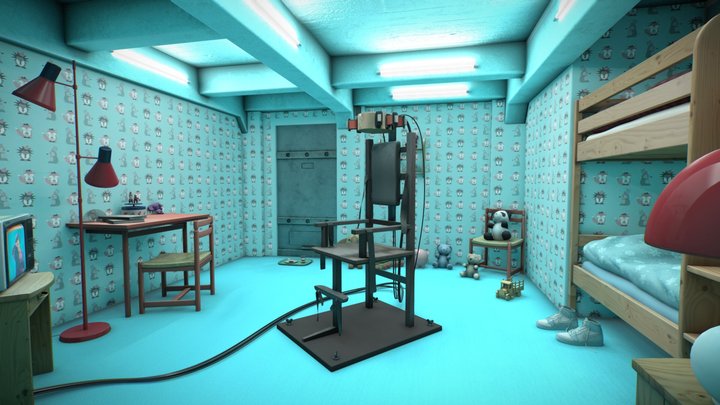 Bunker Room from ''DARK'' German TV show 3D Model
