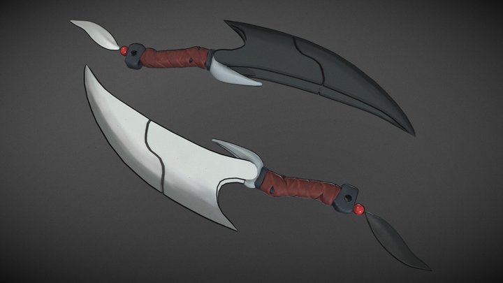 Togetsu (Moon Blade) Waxing/Waning 3D Model