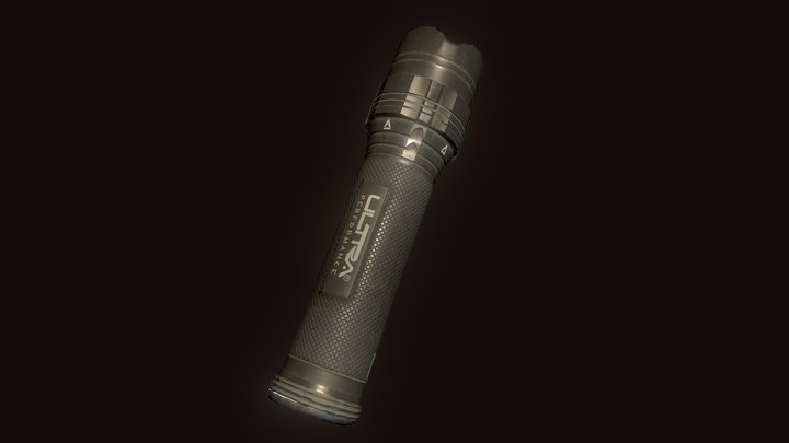 tactical Flash ligth 3D Model