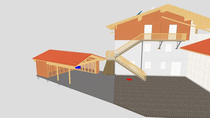 Aufstockung Seebruck Werkplanung 3D Model