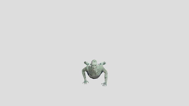 Zombie Crawl 3D Model