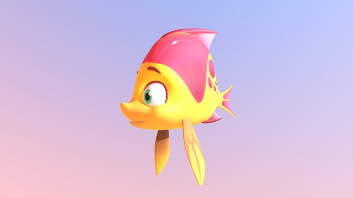 yellow fish 3D Model