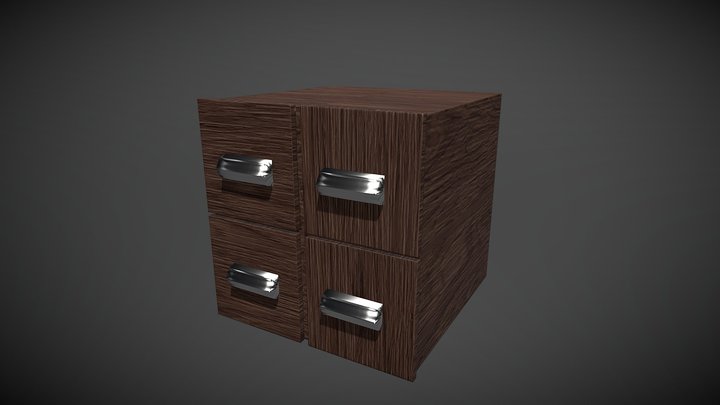 Medieval Drawers 3D Model