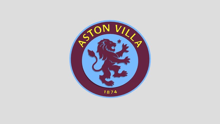 Aston Villa Badge 2023 3D Model