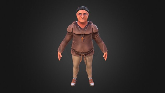 Evil Monk (schoolwork) 3D Model