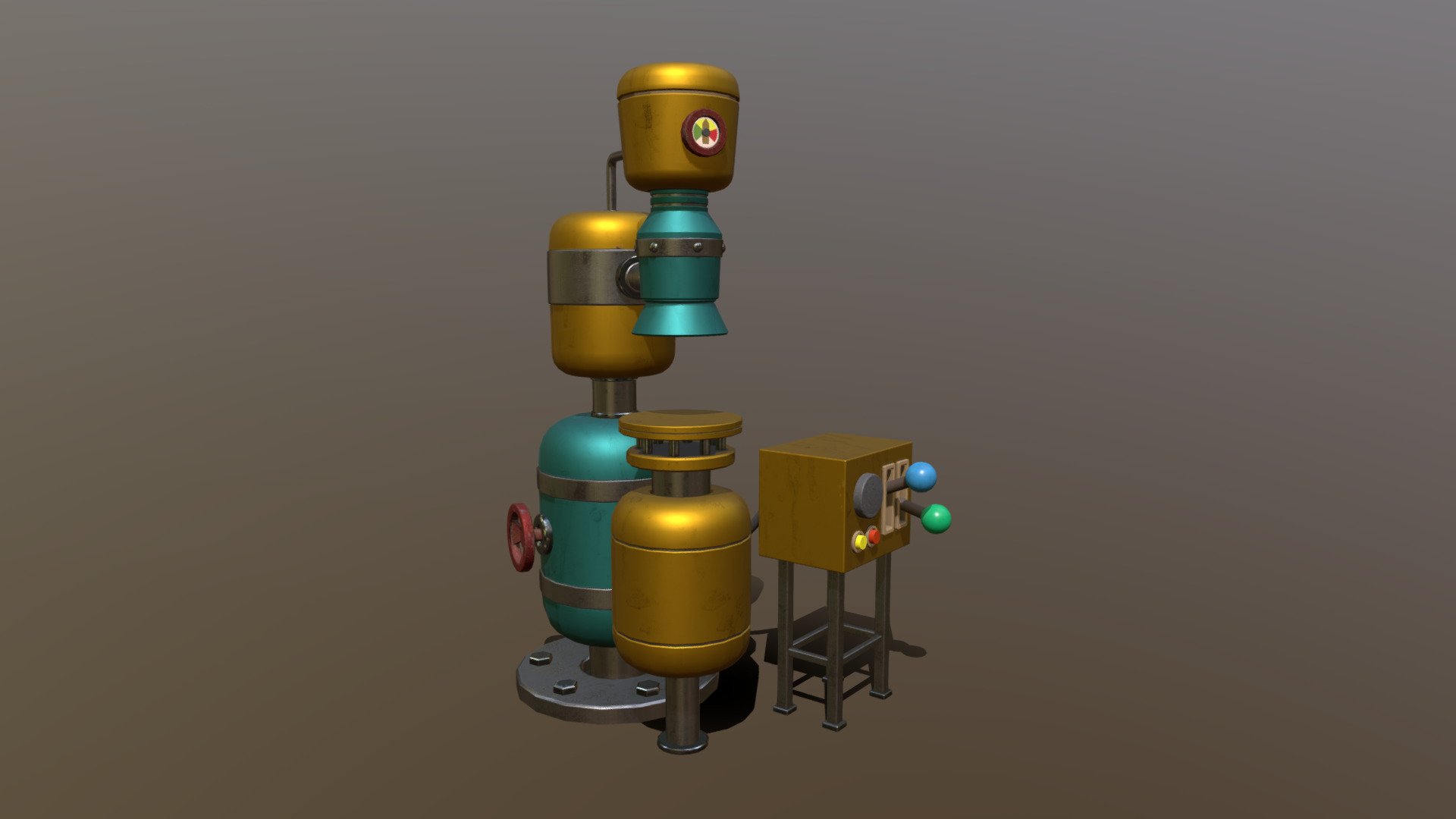 Stylized Cartoony Cake-o-Matic Device - 3D model by Art-Teeves [f4a933f] - Sketchfab