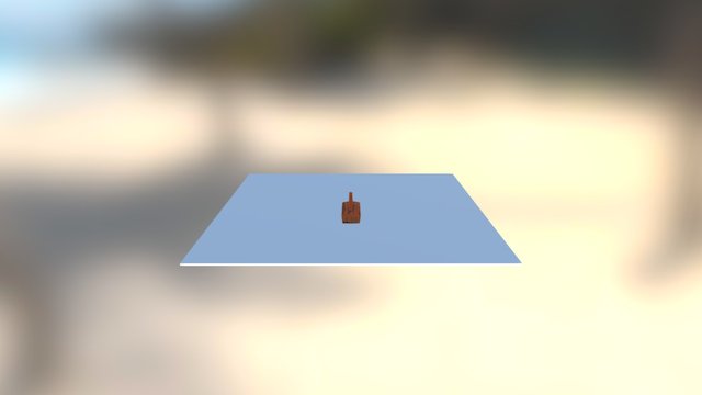 Boat And Ocean 3D Model