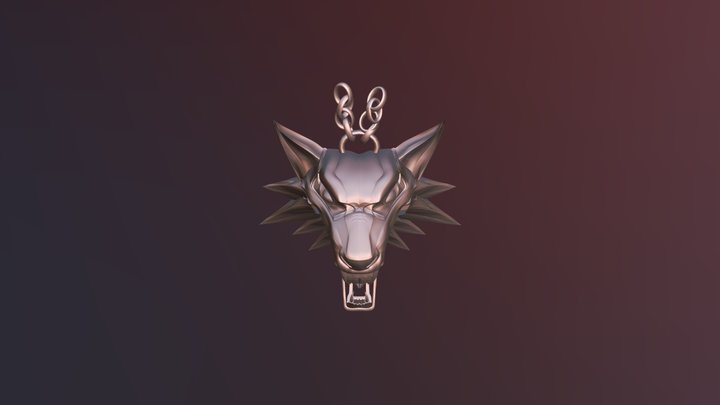 Witcher Necklace_01 3D Model