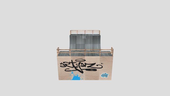 Veronica Benson // Textured Halfpipe 3D Model