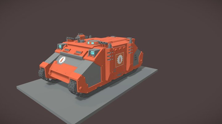 Rhino transport draft warhummer 40000 (updated) 3D Model