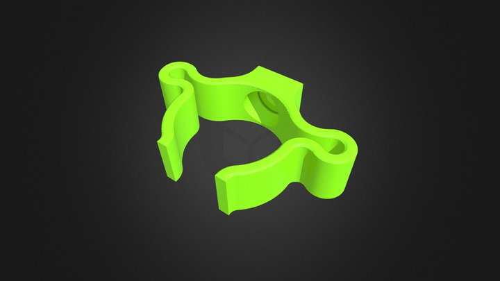 24mm Conduit Clamp, Cable Clip Holder | Free STL