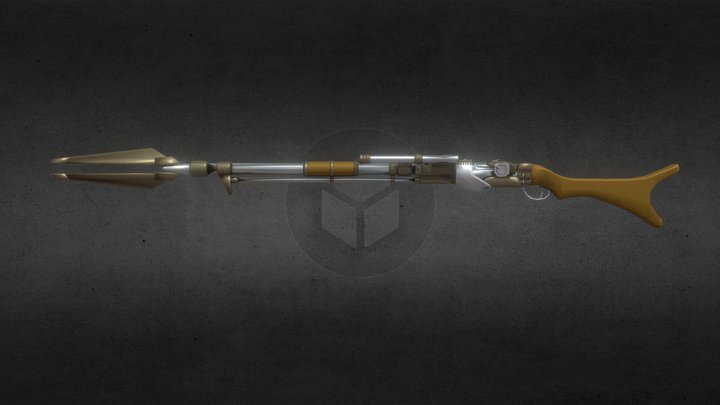 mandalorian blaster 3D rifle 3D Model