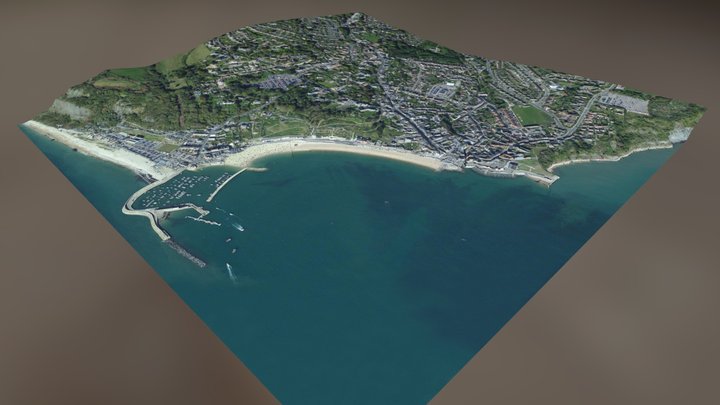 Lyme Regis Virtual Terrain 3D Model