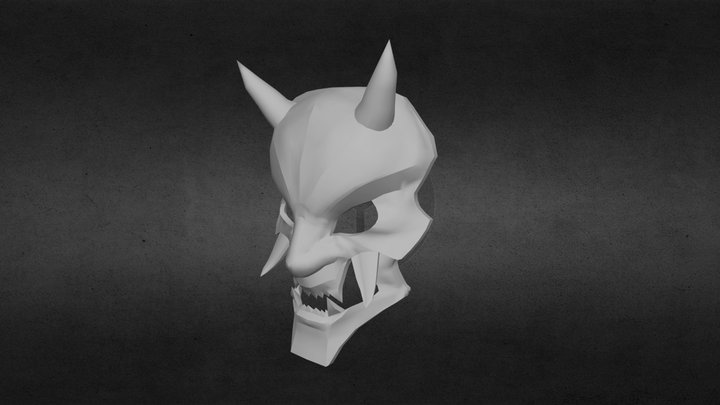 Oni Mask - Work In Progress 3D Model