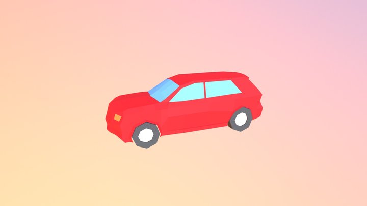 Low Poly Bentley 3D Model