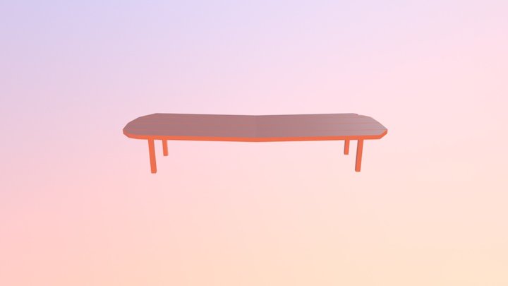 table_long 3D Model