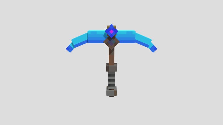 Diamond Pickaxe 3D Model