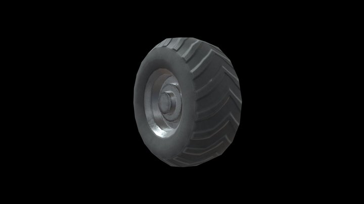 Monster Truck Tyre spare 3D Model