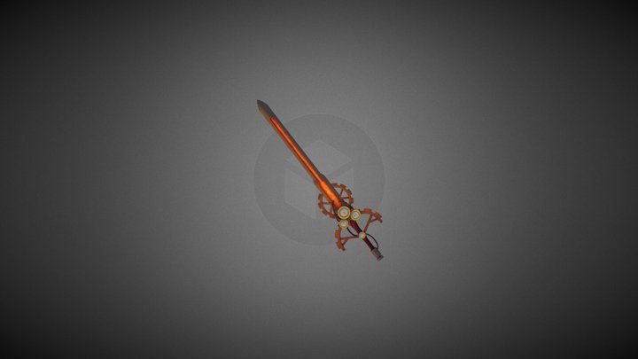 [Student work] Steampunk soldier's sword 3D Model