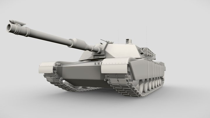 M1A2 Abrams 3D Model