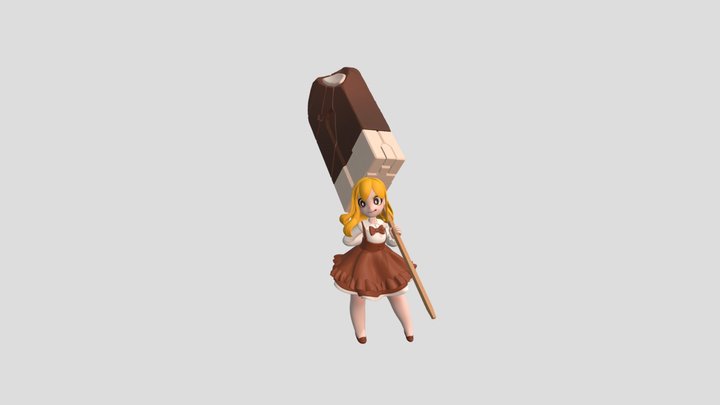 Chocolate girl 3D Model