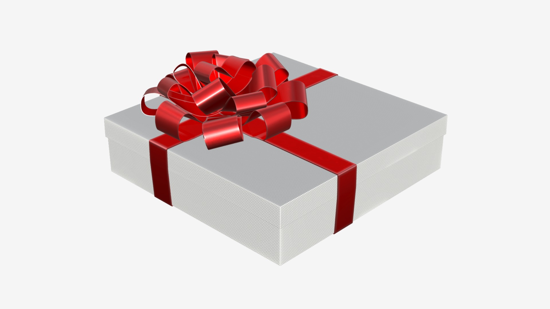 3D model Gift box 04 - This is a 3D model of the Gift box 04. The 3D model is about shape, arrow.