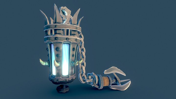 Ancient Spectral Lantern 3D Model