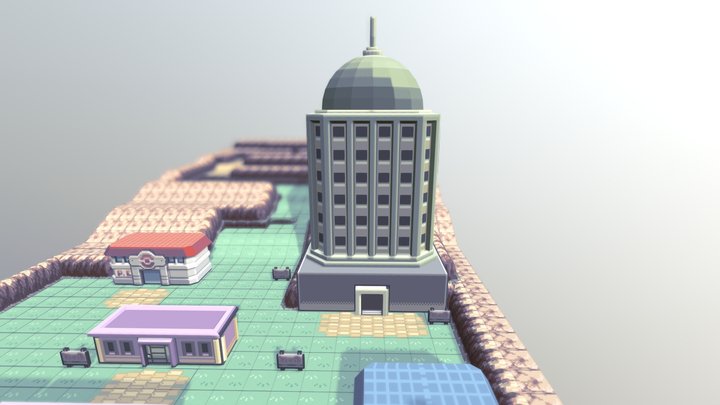 Lavender Town 3D Model