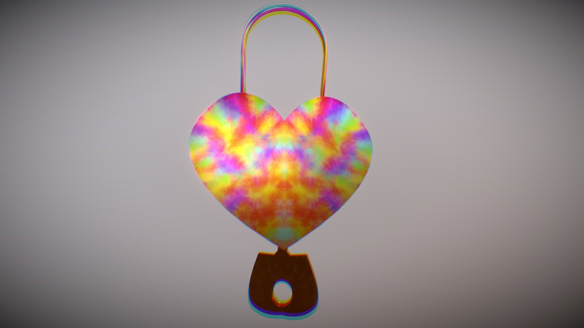 animation of heart padlock unlocked by key - 3D model by Victor.Alfonso ...