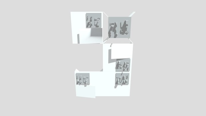 Exhibition tables 3D Model