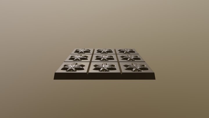 Hemp Leaf Chocolate 3D Model