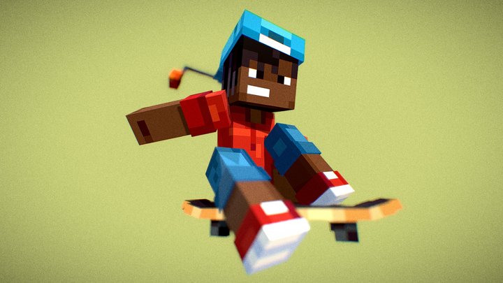 Skater 3D Model