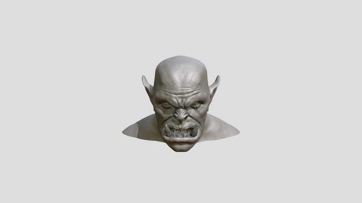 Orc bust 3D Model